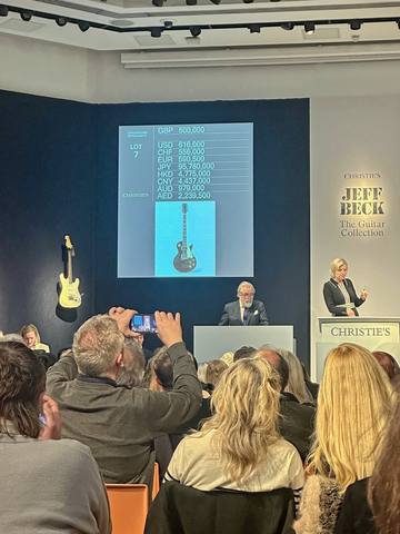 Jeff Beck Christie's auction photograph 64, courtesy of Jim Belmont
