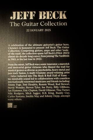 Jeff Beck Christie's auction photograph 67, courtesy of Jim Belmont