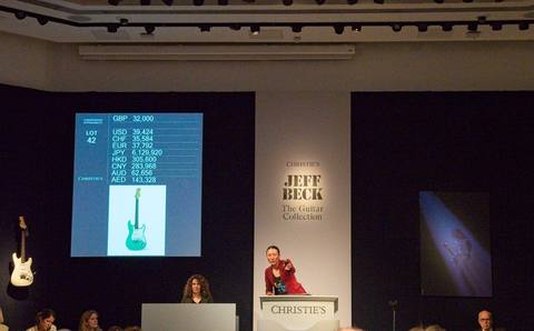 Jeff Beck Christie's auction photograph 151, courtesy of Jim Belmont