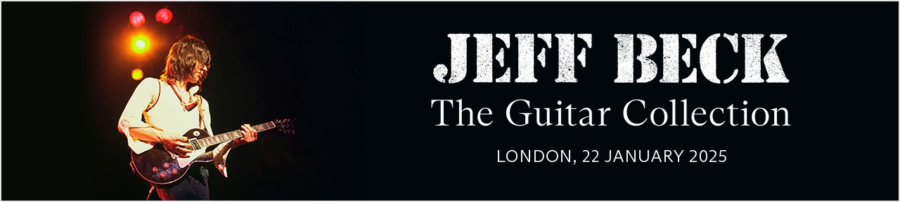 Christie's Jeff Beck: The Guitar Collection auction banner