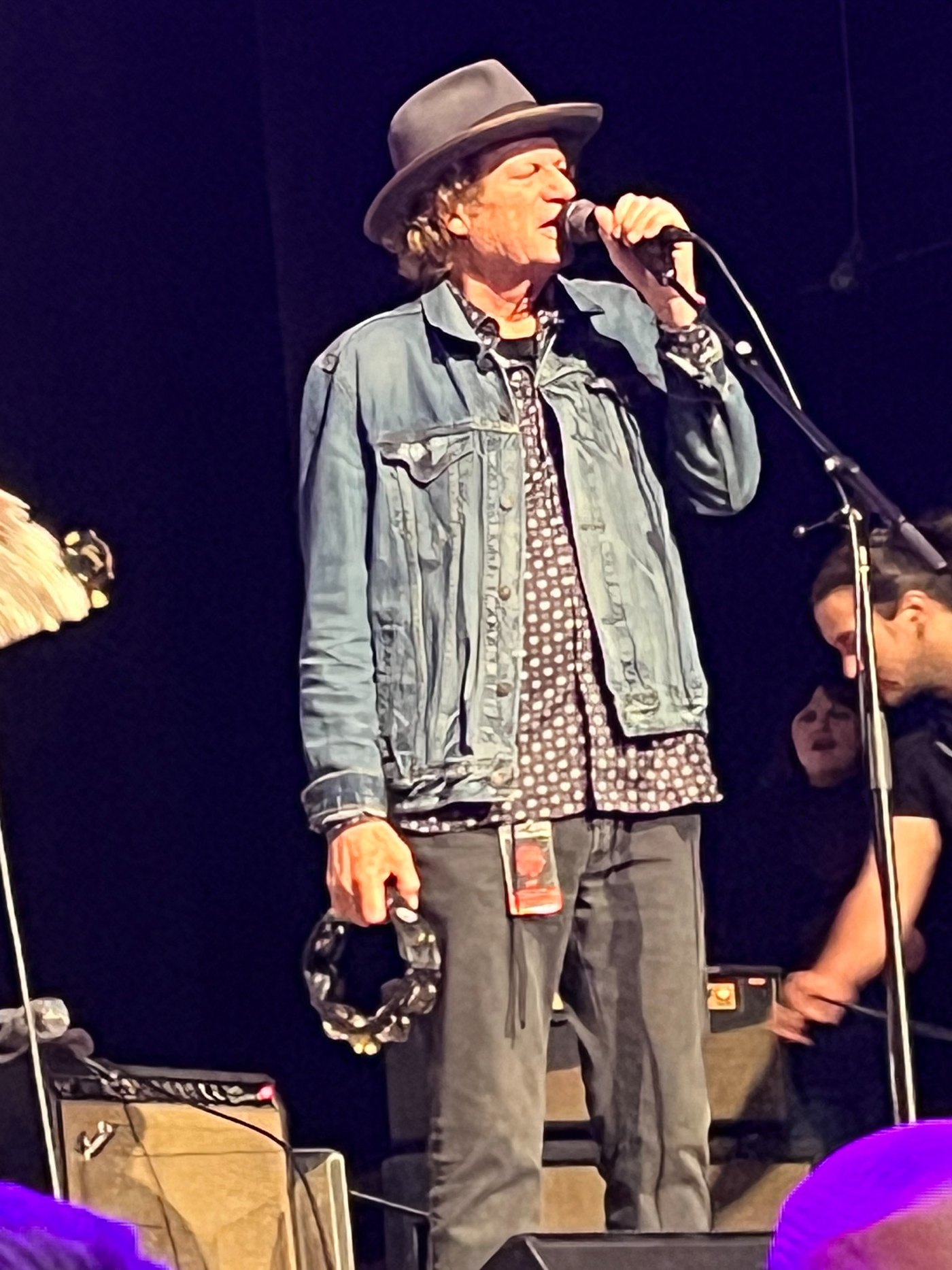 Jimmy Hall performing on stage